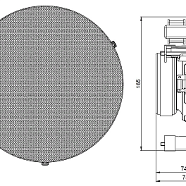 AUDAC CIRA506/W, двухполосная встраиваемая акустическая система